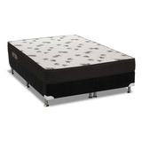 Cama Box Queen: Colchão D45 Ortobom Light Saúde+base Crc Sue