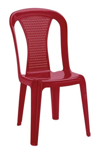 Silla Samba Sin Brazos Reciclada Rimax Roja