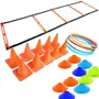 Kit Coordinación Escalera Entrenamiento +aros Ula  Conos C | Envío gratis