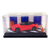 Diorama Hot Wheels Caixa Acrílica Nissan Z Vermelho  1:64