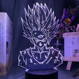 3d Anime Lámpara Goku Vs Jiren Figura Decoración Luz