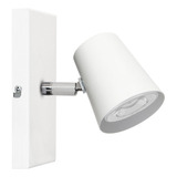 Lampara Aplique Pared Lima 1 Luz Led Cono Spot Movil Gu10 Blanco Gioluce