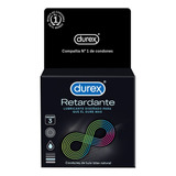 3 Preservativos Látex Regular Retardante Durex 