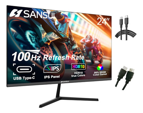 Monitor Sansui 24 Pulgadas 100hz Ips Usb Tipo-c Fhd 1080p Pa