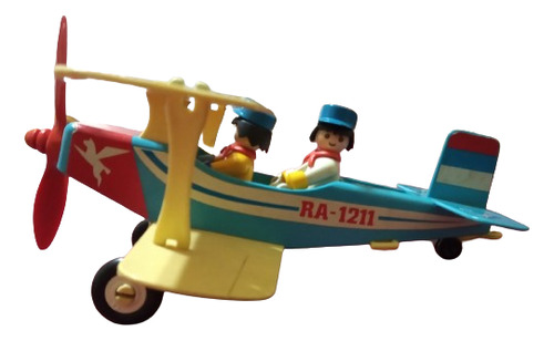 Juguete Avioneta Playmobil+2 Muñecos  Oferta Usada Excelente