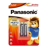 Pilha Palito Aaa Alcalina Panasonic - C/2