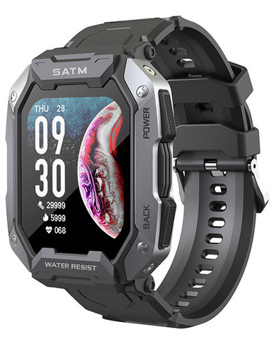 C20 5atm Smartwatch Deportivo Resistente Al Agua Color De La Caja Negro