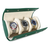 Organizador De Relojes Watch Box De Piel Saffiano