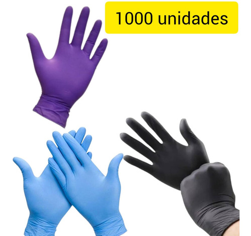 Guantes De Nitrilo Talla Xs-s-m-l-xl Pack De 1o Cajas X 100u