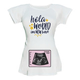 Blusa Maternidad O Embarazo Personalizada Con Tu Ultrasonido