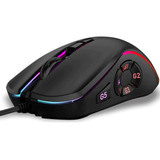 Mouse Gamer 7200dpi 10 Botones Rgb Weibo X9 Con Cable