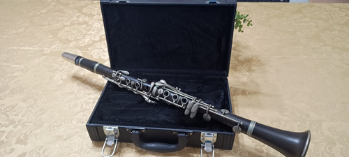 Clarinete G. Pruefer Garganta De Prata Em Hard Huber Estojo