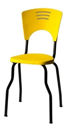 Cadeira Colorida Sorveteria Lanchonete Cozinha C/ 6 Unid