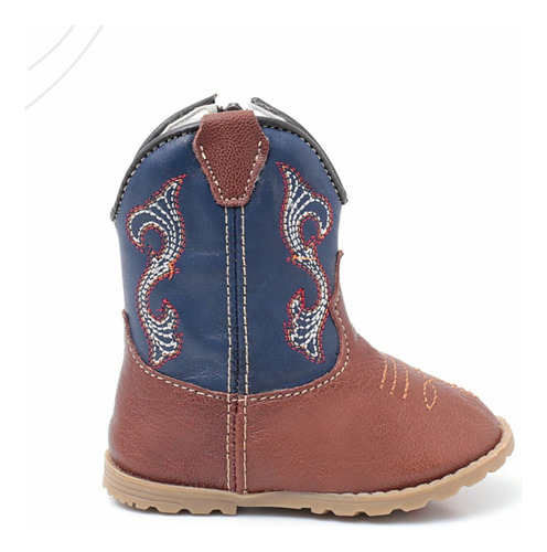 Bota Texana Infantil Country  Bebe Menina E Memino De Couro