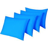 Pack De 4 Protectores De Almohada Impermeables Azules E...