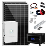 Kit Panel Solar Hibrido Trifasico 8kwh 35750w/d Ahorro Litio