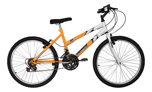 Bicicleta Aro 24 Adulto Bicolor Feminina Ultra Bike Laranja