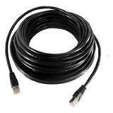 Cable De Red Ethernet Cat 6e Blindado P Exterior 30mts Negro