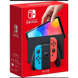 Nintendo Switch Oled En Caja Nueva Sin Uso Rojo Azul 