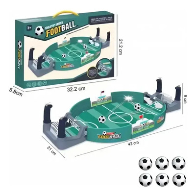 Futbolín De Mesa Pequeño De Juguete Para Niños,juegos De Mesa Y Cartas Para Niños (42cmx21cmx9cm)