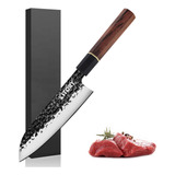 Kitory Santoku - Cuchillo De Cocina Japones Forjado A Mano D