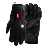 Guantes Softshell Tactil Grip Invierno Moto Guante Frio Talle M