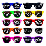 100 Oculos Tiktok Frase Texto Personalizado Coloridos