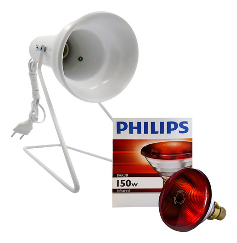 Kit Fisioterapia Suporte Infra + Lampada Philips 150w 220v