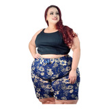 Bermuda Plus Size Liganete Para Senhoras Modernas