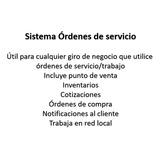 Sistema Ordenes De  Servicio Versión Pro