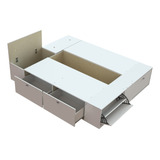 Cama Box Plataforma Queen 160x200 Cms  Con Cajones Y Baulera