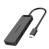 Hub Usb C 5 En 1 4 Usb 3.0 + Entrada Micro Usb + Luz Led 