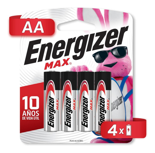 Pila Energizer Max Aa Alcalina Blister 4 Unidades