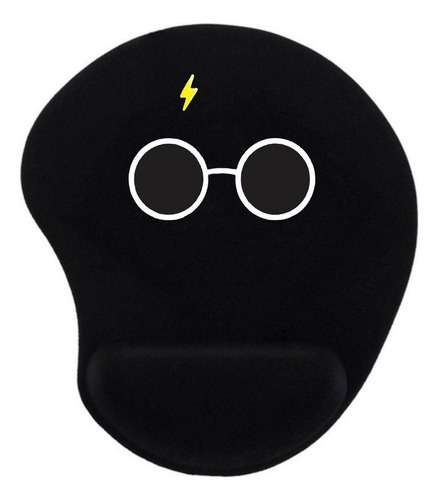 Mouse Pad Harry Potter Oculos E Cicatriz Com Apoio