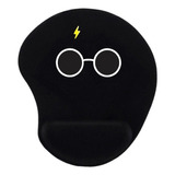 Mouse Pad Harry Potter Oculos E Cicatriz Com Apoio