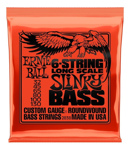 Cuerdas Bajo 6 Cuerdas Ernie Ball 6-string Long Scale Slinky