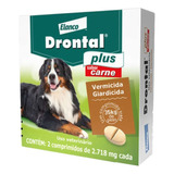 Drontal Plus Cães 35 Kg Vermifugo 2 Comprimidos