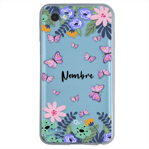 Funda Para LG Mariposas Personalizada Con Nombre