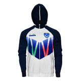 Campera Vélez Sarsfield C/ Capucha Diadora 2023 - Adulto