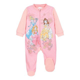 Pijama Bebé Niña Polar Flores Coral Disney Princesa