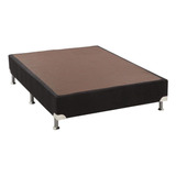 Cama Box Base Casal Suede Preto (128x20)ortobom