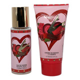  Set Para Mujer Perfume Crema Manos Y Cuerpo Para Fragancia Rosas Dulces
