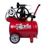 Compresor De Aire Mini Eléctrico Portátil Evans E040me050-040 Monofásico 40l 1470w 120v/220v Rojo