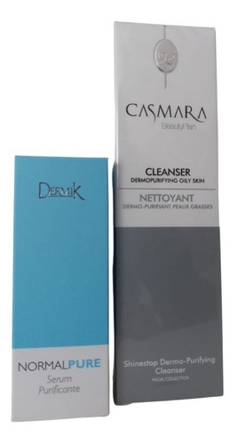 Gel Limpiador Piel Grasa Casmara + Serum Purificante Dermik