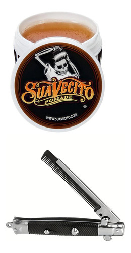 Suavecito Pomada Original 4oz + Peine Tipo Navaja