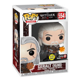 Funko Pop Geralt (igni) #554 Glows In The Dark Only Gamestop