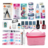 Kit Profesional Uñas Acrilicas 30 Pzs Mc Nails, Gel A Elegir