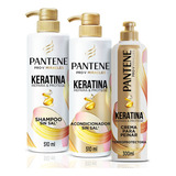  Shampoo Pantene Keratina +aco 510 Ml +crema P/peinar 300 Ml