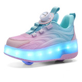 Patines Ruedas Led Colores Para Niños Con Ruedas Extraíbles