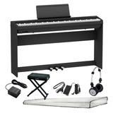 Piano Digital Roland Fp30x Preto 88 Teclas Com Estante + Kit